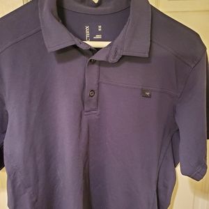 Arcteryx navy blue polo medium